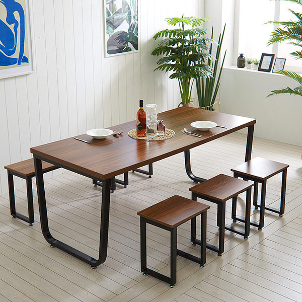 스틸뷰 식탁 1800X800 프레임 철제 테이블 식탁 DIY