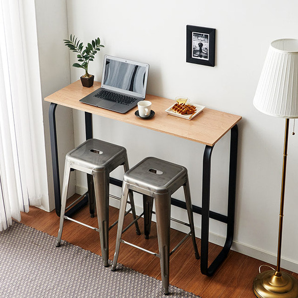 [특가한정할인상품] 리브 1200 높은 홈바테이블 노트북 책상 카페 커피숍