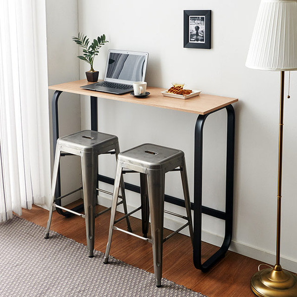 [특가한정할인상품] 리브 1200 높은 홈바테이블 노트북 책상 카페 커피숍