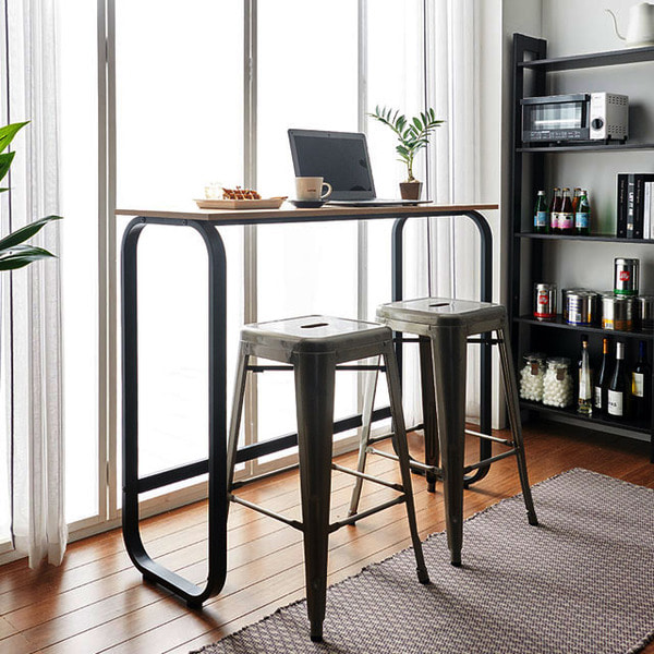 [할인] 리브 800 높은 홈바테이블 노트북 책상 카페 커피숍