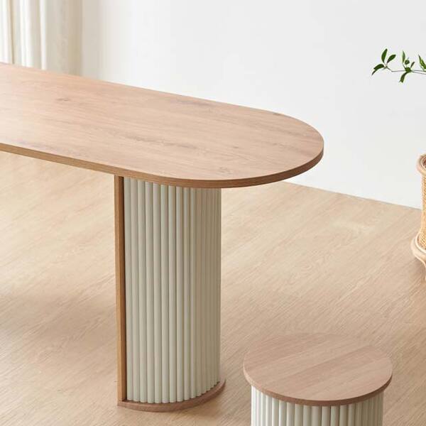 로마 반달 1700 양면 라운드 식탁 카페 테이블 주방 매장 탁자