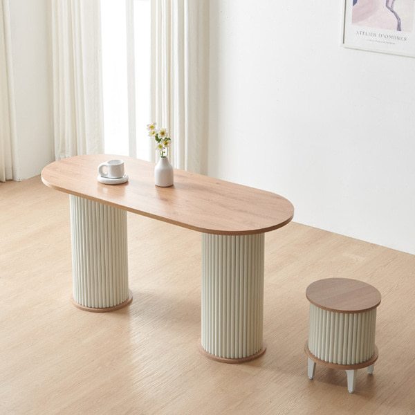로마 원형 1300 양면 라운드 식탁 카페 테이블 주방 매장 탁자