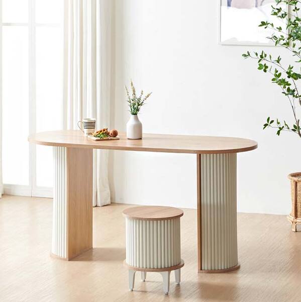 로마 반달 1300 양면 라운드 식탁 카페 테이블 주방 매장 탁자